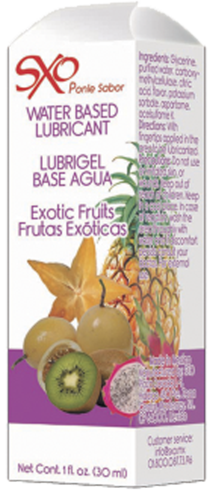 Lubrigel Base Agua Comestible 30 ml - sabor Frutas Exóticas - SXO