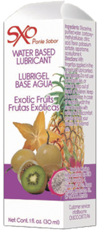 Lubrigel Base Agua Comestible 30 ml - sabor Frutas Exóticas - SXO