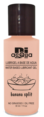 Lubrigel Base Agua Comestible 30 ml - Sabor Banana Split - DiAcqua