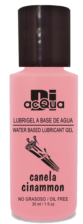 Lubrigel Base Agua Comestible 30 ml - Sabor Canela - DiAcqua