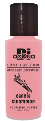 Lubrigel Base Agua Comestible 30 ml - Sabor Canela - DiAcqua