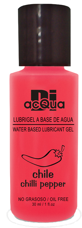 Lubrigel Base Agua Comestible 30 ml - Sabor Chile - DiAcqua