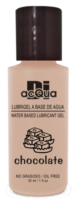 Lubrigel Base Agua Comestible 30 ml - Sabor Chocolate - DiAcqua
