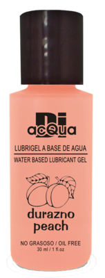 Lubrigel Base Agua Comestible 30 ml - Sabor Durazno - DiAcqua