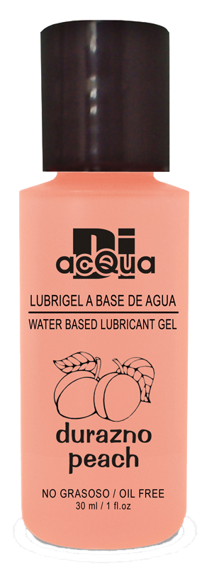 Lubrigel Base Agua Comestible 30 ml - Sabor Durazno - DiAcqua