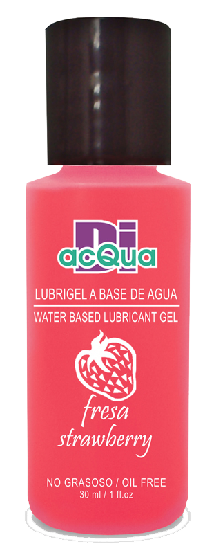 Lubrigel Base Agua Comestible 30 ml - Sabor Fresa - DiAcqua