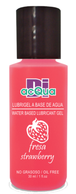 Lubrigel Base Agua Comestible 30 ml - Sabor Fresa - DiAcqua