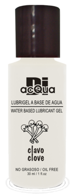 Lubrigel Base Agua Comestible 30 ml - Sabor Clavo - DiAcqua