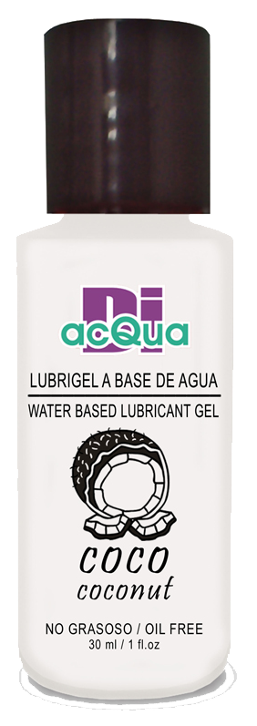 Lubrigel Base Agua Comestible 30 ml - Sabor Coco - DiAcqua