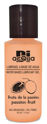 Lubrigel Base Agua Comestible 30 ml - Sabor Fruta de la Pasión - DiAcqua