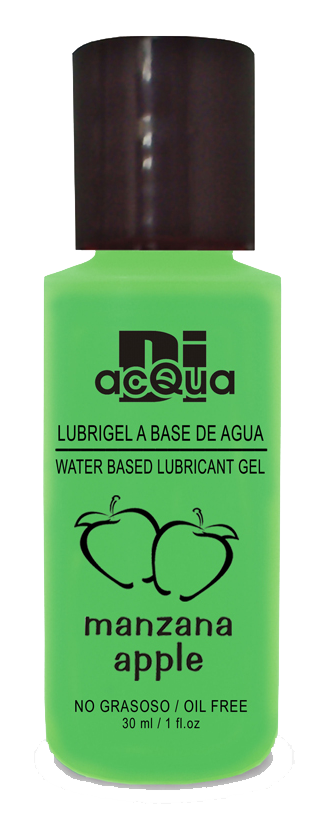 Lubrigel Base Agua Comestible 30 ml - Sabor Manzana - DiAcqua