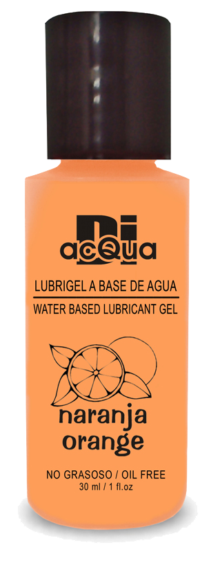 Lubrigel Base Agua Comestible 30 ml - Sabor Naranja - DiAcqua