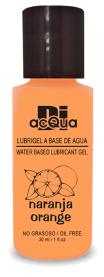 Lubrigel Base Agua Comestible 30 ml - Sabor Naranja - DiAcqua