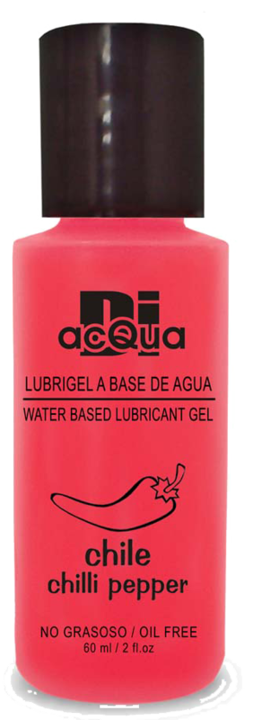 Lubrigel Base Agua Comestible 60 ml - Sabor Chile - DiAcqua