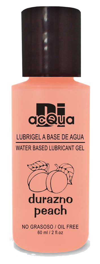 Lubrigel Base Agua Comestible 60 ml - Sabor Durazno - DiAcqua