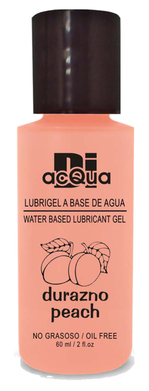 Lubrigel Base Agua Comestible 60 ml - Sabor Durazno - DiAcqua