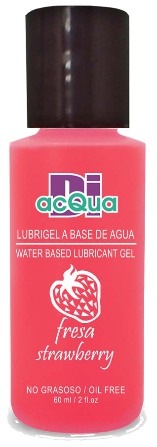 Lubrigel Base Agua Comestible 60 ml - Sabor Fresa - DiAcqua