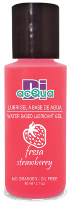 Lubrigel Base Agua Comestible 60 ml - Sabor Fresa - DiAcqua