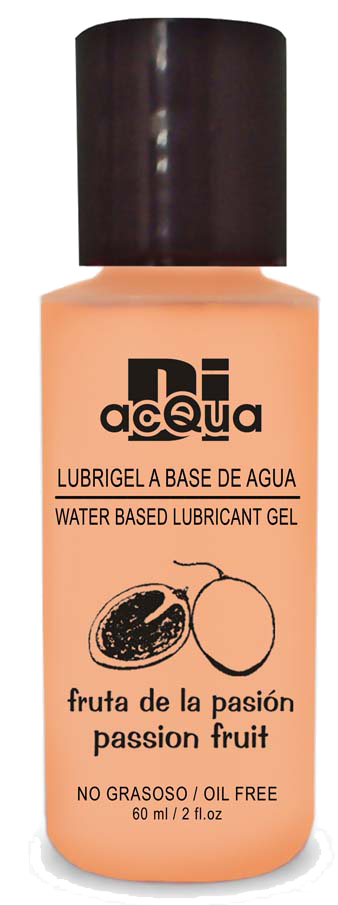 Lubrigel Base Agua Comestible 60 ml - Sabor Fruta de la Pasión - DiAcqua