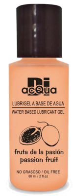 Lubrigel Base Agua Comestible 60 ml - Sabor Fruta de la Pasión - DiAcqua