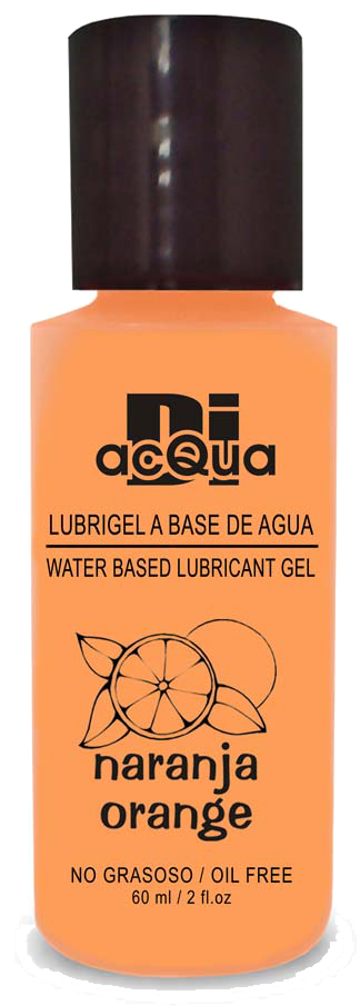 Lubrigel Base Agua Comestible 60 ml - Sabor Naranja - DiAcqua