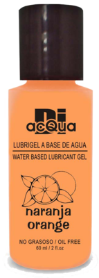 Lubrigel Base Agua Comestible 60 ml - Sabor Naranja - DiAcqua