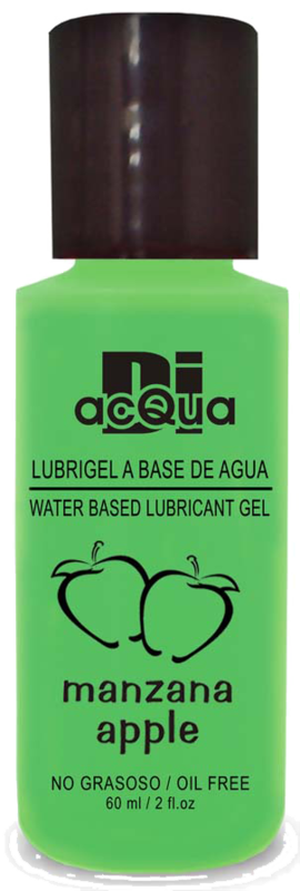 Lubrigel Base Agua Comestible 60 ml - Sabor Manzana - DiAcqua