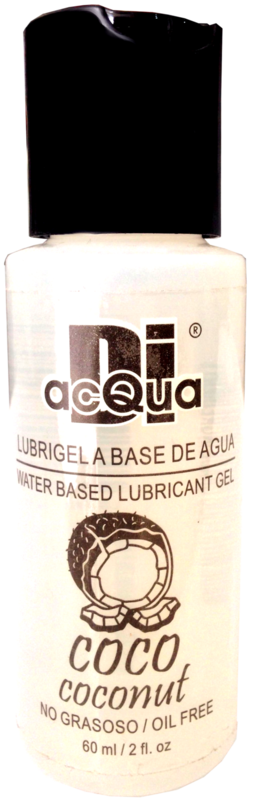 Lubrigel Base Agua Comestible 60 ml - Sabor Coco - DiAcqua