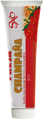 Aceite para Masaje 18 ml Sabor Fresa con Champaña - SXO