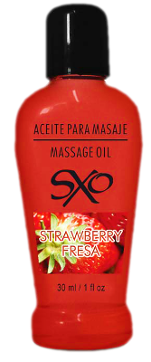 Aceite para Masaje 30 ml Sabor Fresa - SXO