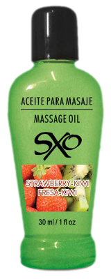 Aceite para Masaje 30 ml Sabor Fresa-Kiwi - SXO