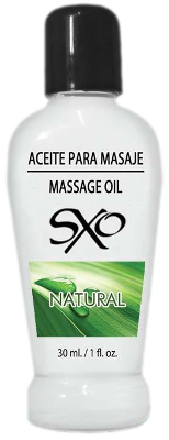 Aceite para Masaje 30 ml Sabor Natural - SXO