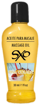 Aceite para Masaje 30 ml Sabor Piña Colada - SXO