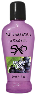 Aceite para Masaje 30 ml Sabor Uva - SXO