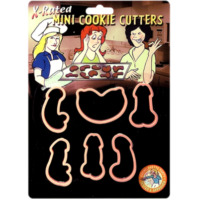 X Rated Mini Cookie Cutters (Moldes para Galletas) - Pipedream Products