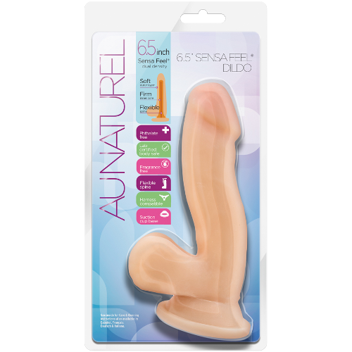 6.5&quot; Sensa Feel Dildo - Aunaturel - Blush Novelties