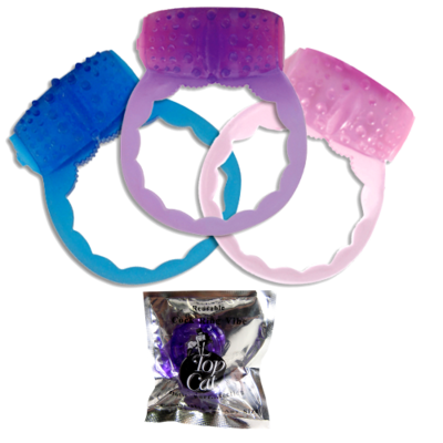 Cock Ring Vibe Deshechable - Top Cat
