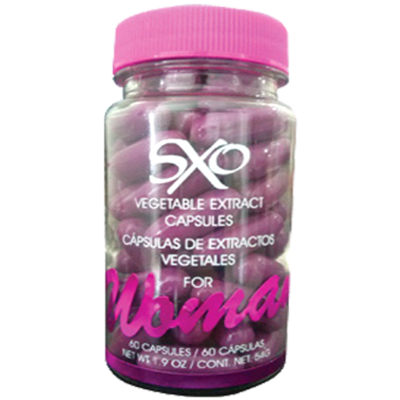 Cápsulas de Extracto Vegetal para Mujer - Tratamiento Afrodisíaco - SXO