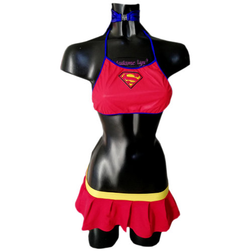 Disfraz Superman Rojo con Capa Azul