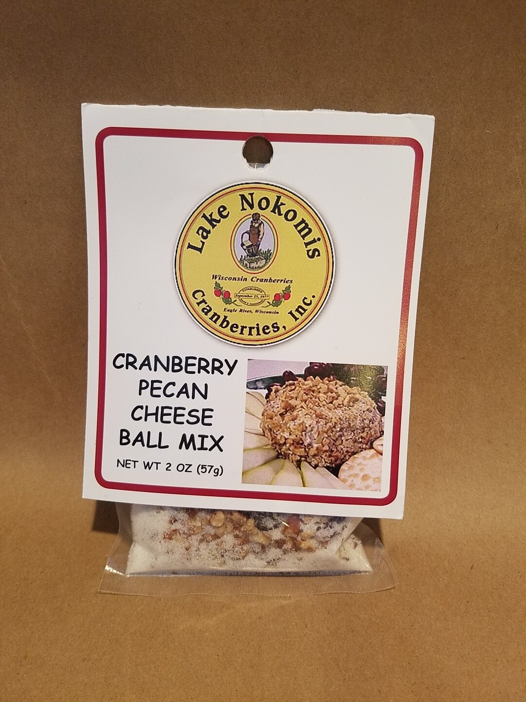 Cranberry Pecan Cheese Ball Mix LNC label