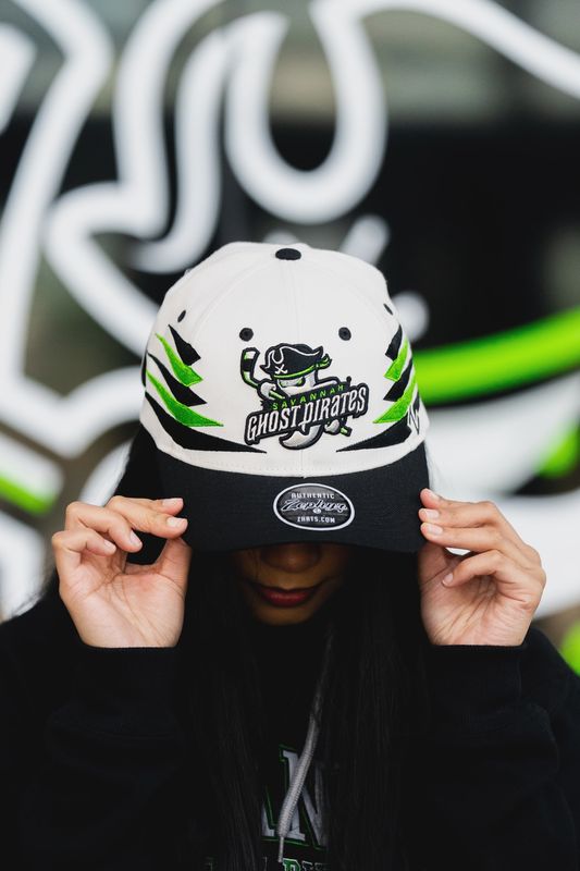Savannah Ghost Pirates Competitor Ivory/ Black 3D Embroidery Hat