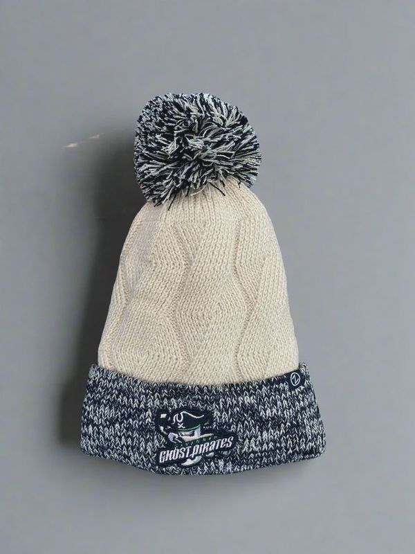 Ghost Pirates Zephyr Etch Ceramic Crossover Pom Beanie