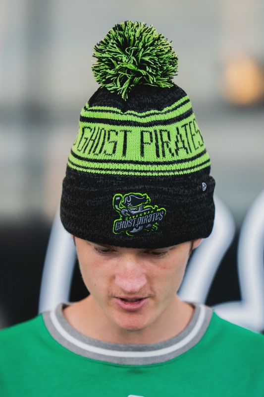Savannah Ghost Pirates Zephyr Snag Marled Blk/Grn Beanie