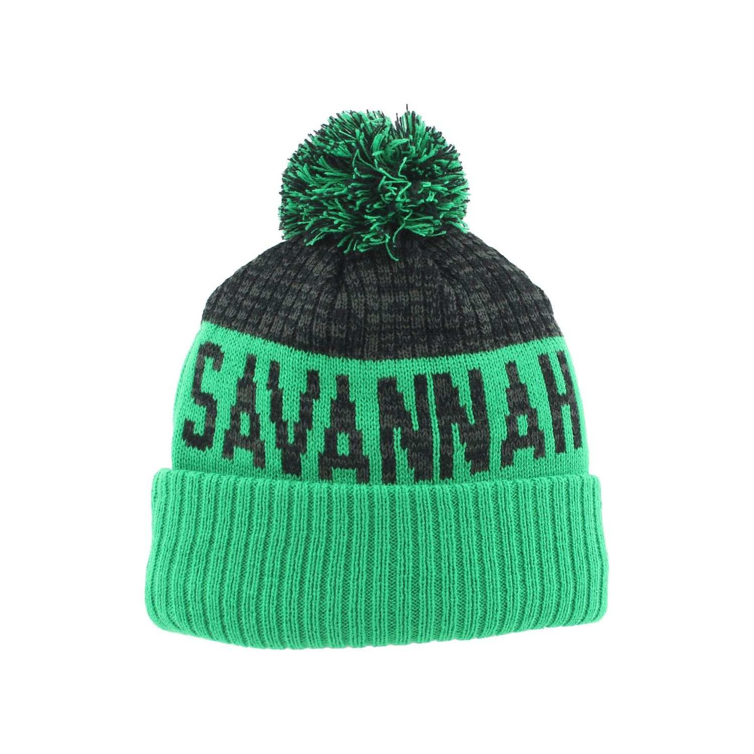 Savannah Ghost Pirates Supply Blk/Grey/Grn Stone Cold Beanie