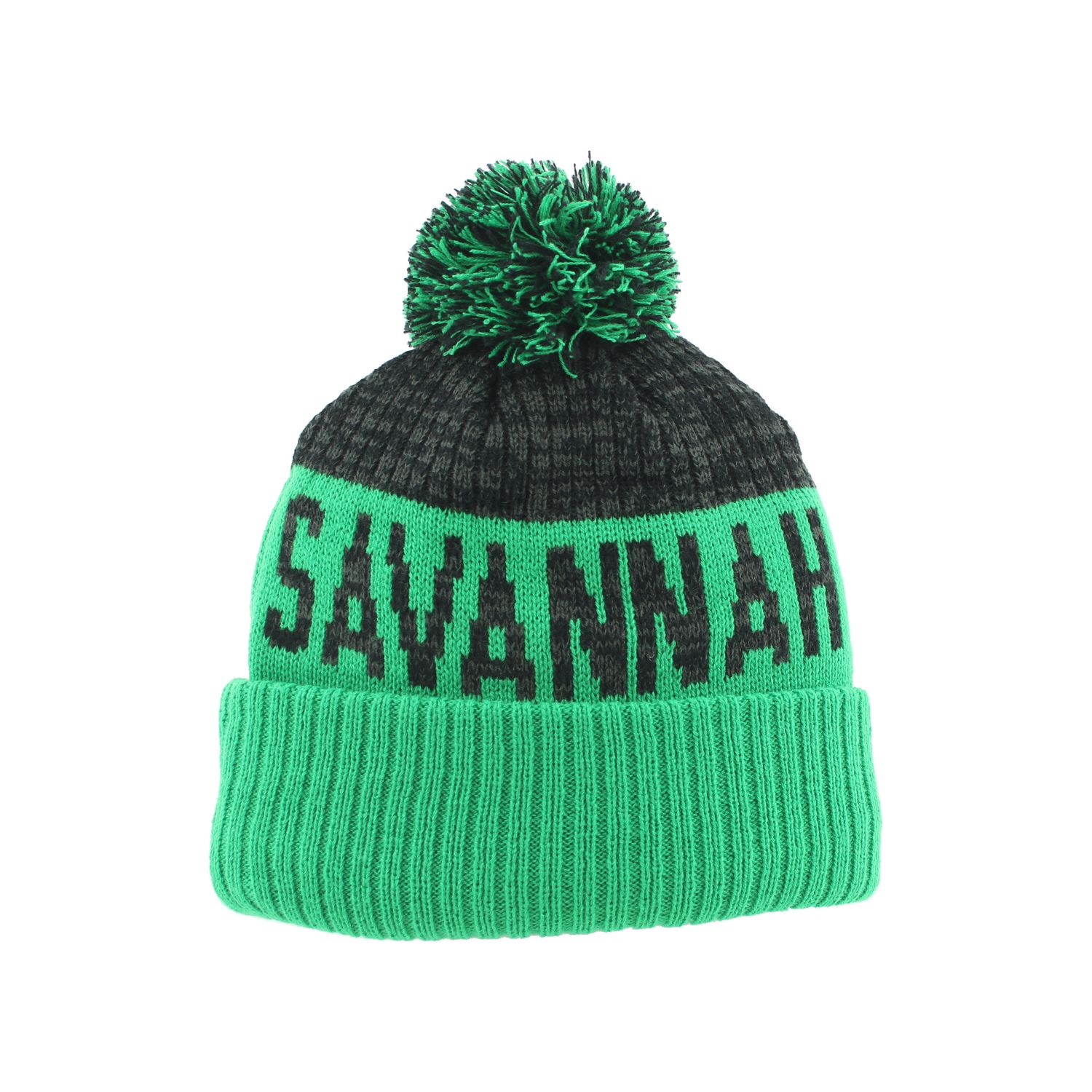 Savannah Ghost Pirates Supply Blk/Grey/Grn Stone Cold Beanie
