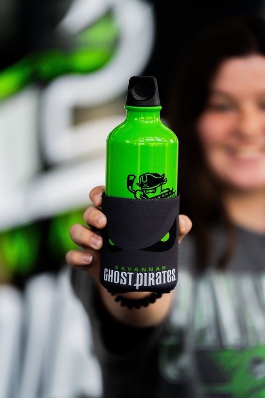 Ghost Pirates Eyes Logo Koozie
