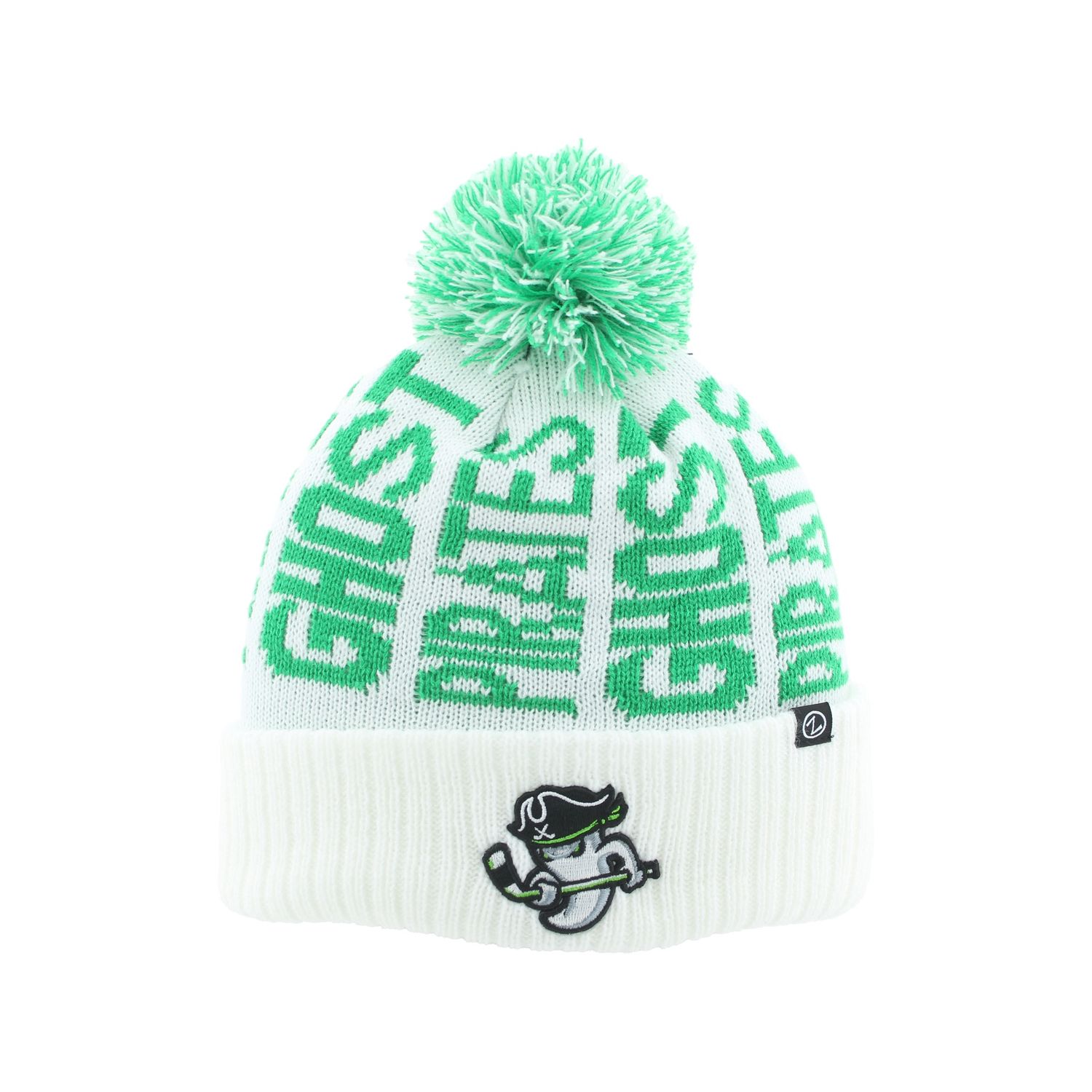 Savannah Ghost Pirates Nova White Pinnacle Beanie