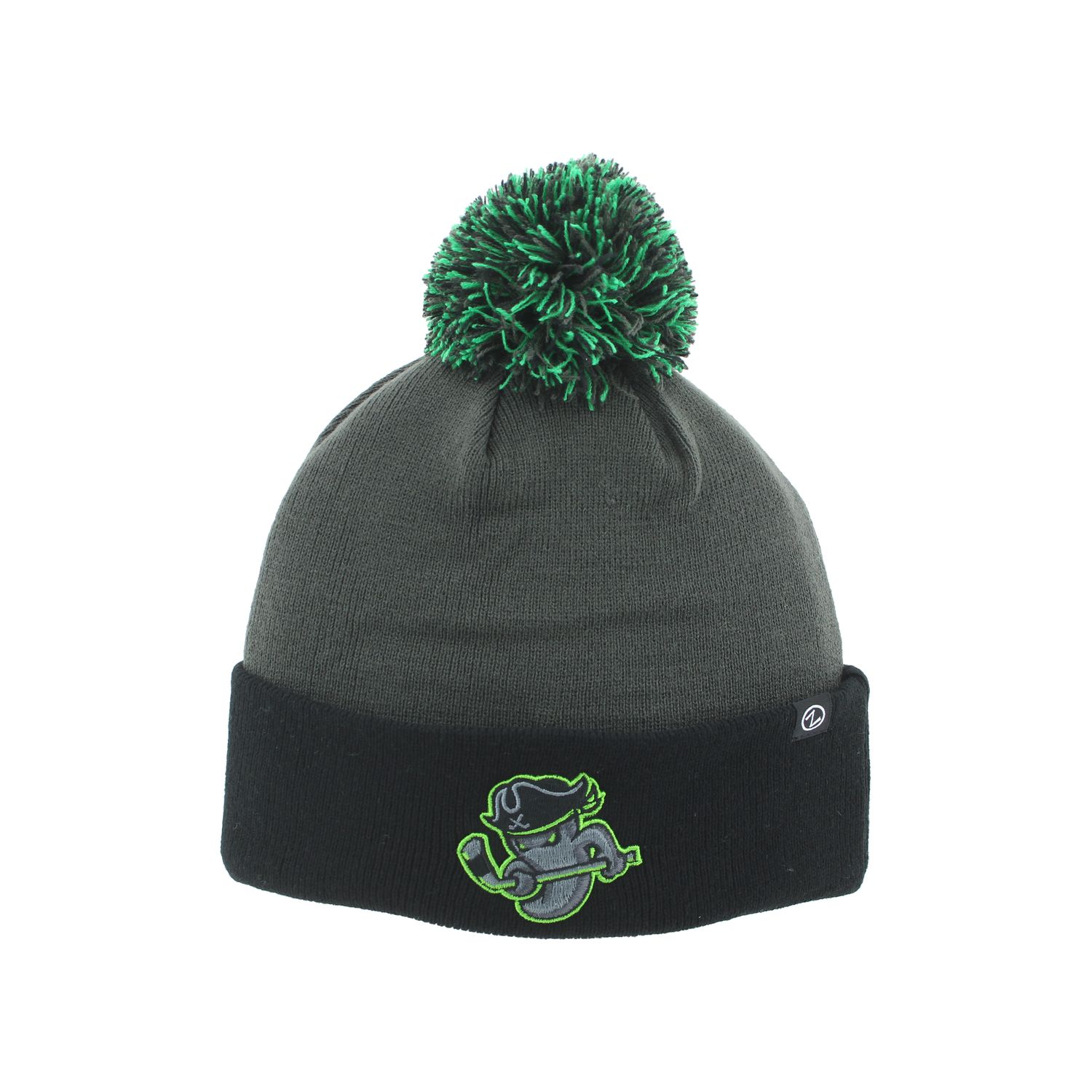Savannah Ghost Pirates Pom Charcoal/Blk Element Beanie