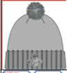 Ghost Pirates Greyscale Secondary Pom Beanie