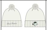 Ghost Pirates Ivory Secondary Text Pom Beanie